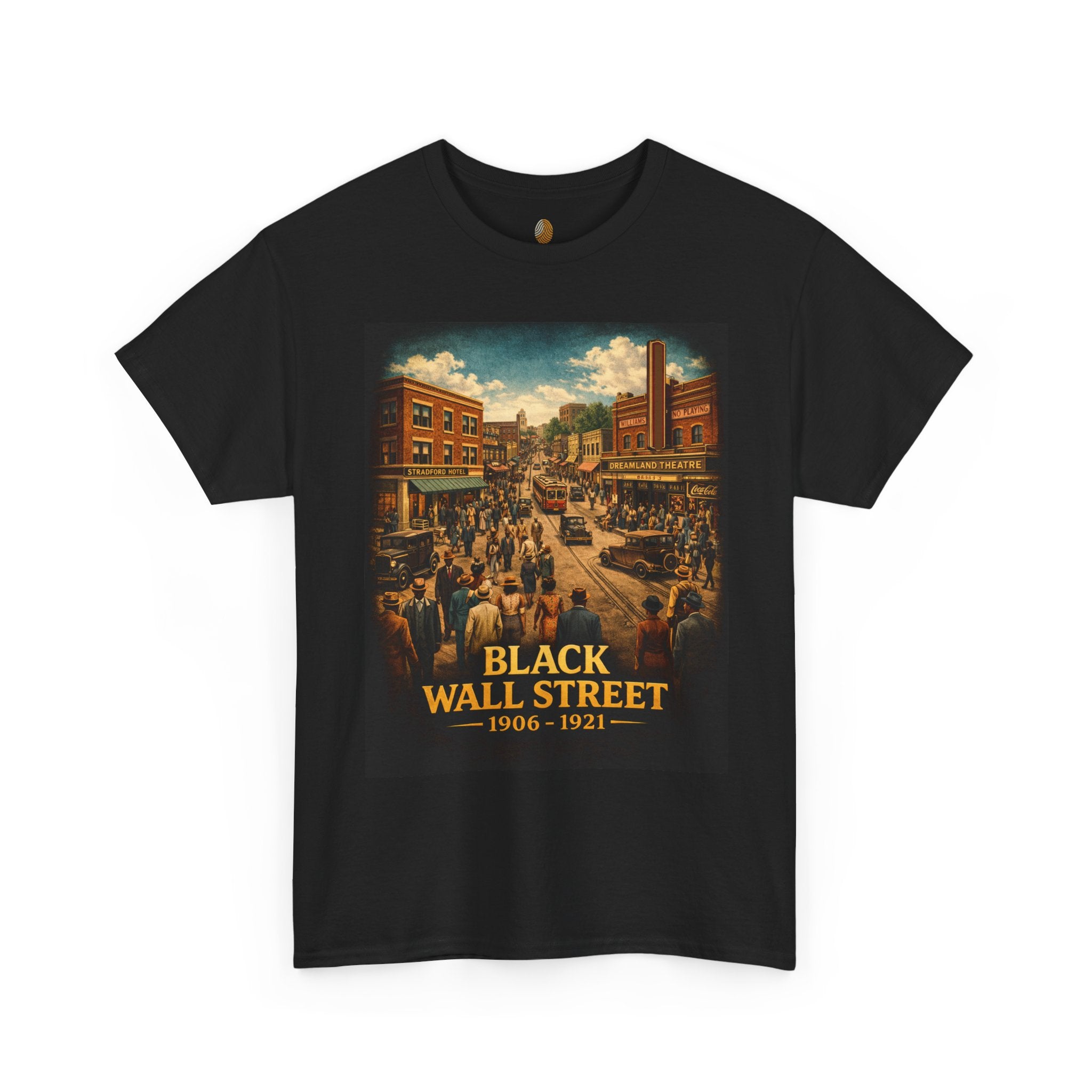 Black Wall Street 1906–1921 Tee — Historic Greenwood District Tribute T-Shirt